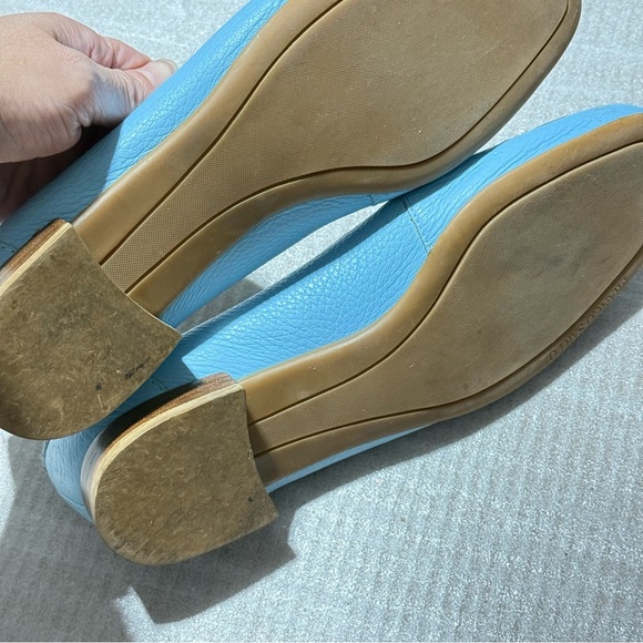 Franco Sarto Light Blue Loafers Drivers Womens Shoes Size 7.5M Leather Slip On - Picture 7 of 8